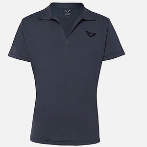 TuffRider youth large riding shirt. Navy,Short sleeve polo 100% micropolyester